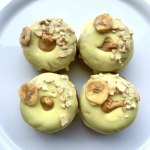 Banoffee Pie Vegan Gluten-Free Baked Doughnuts