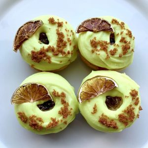 Key Lime Pie Vegan Gluten Free Baked Doughnut