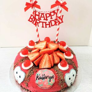 Black Forest Gateau Dentist birthday doughnut gluten-free vegan party