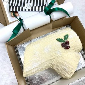 Vegan gluten free yule log christmas treat