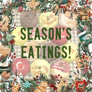 Christmas gluten-free vegan baked doughnuts box set