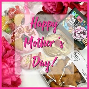 Mothers day hamper vegan gluten-free treats doughnuts flapjacks cookies