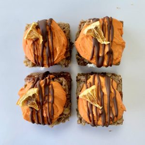 A Chockwork Orange vegan gluten-free flapjack treats
