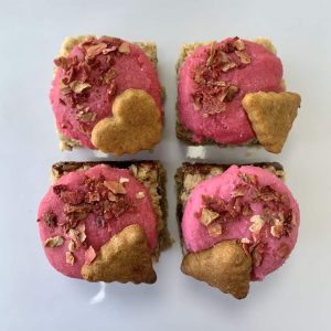 Strawberry Shortcake flapjack vegan gluten-free treats