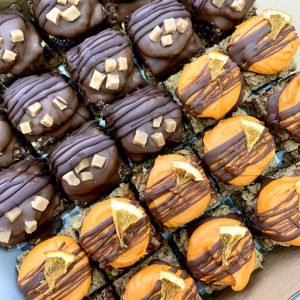 Vegan gluten-free flapjacks treat box