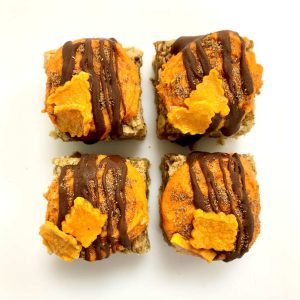 Pumpkin Spice flapjack vegan gluten-free treats