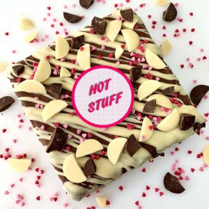 Loaded slab valentines day hot stuff flapjack gluten-free vegan treat