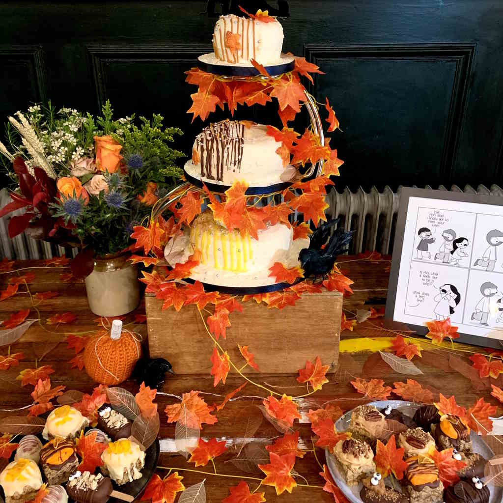 Autumn wedding doughnuts and treats vegan gluten-free